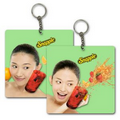 Square 3D Lenticular EVA Foam Key Chain - 3"x3" (Custom Images)